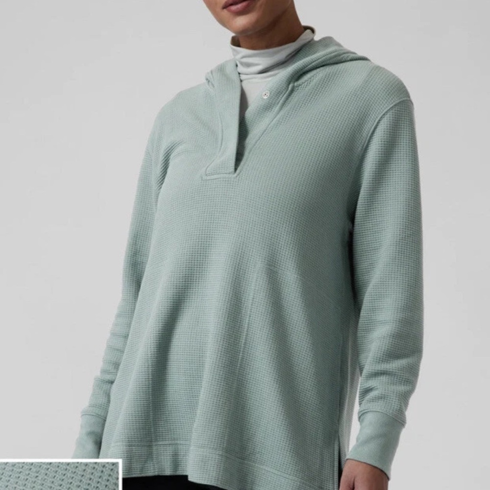 Athleta Green Hooded Sweatshirt